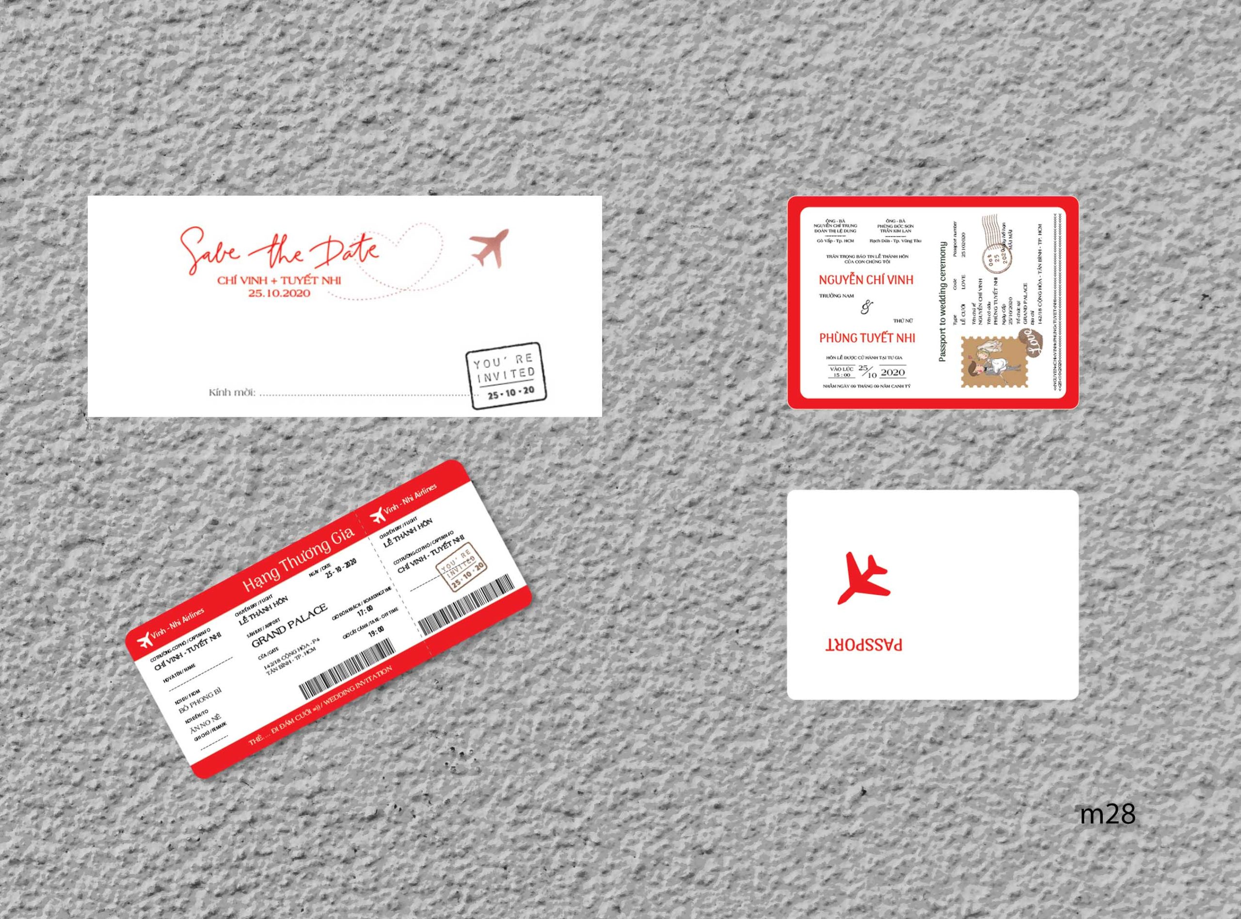 Save the date wedding invitation card mockup