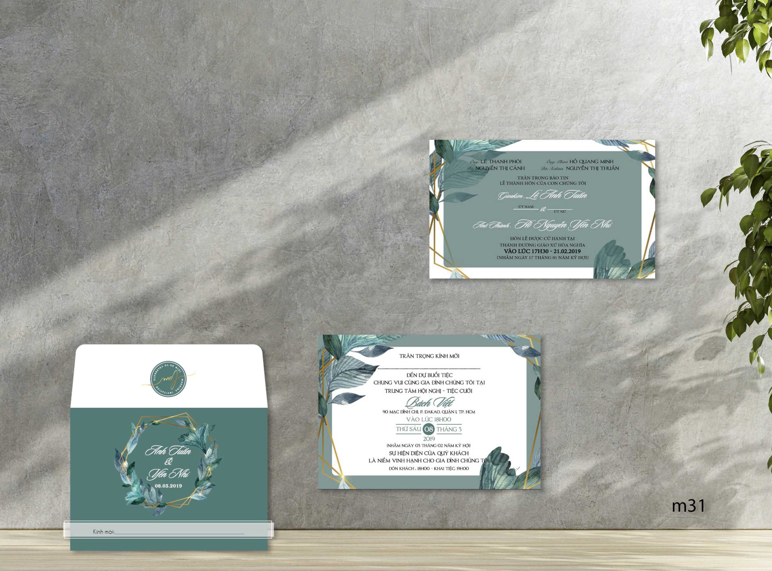Save the date wedding invitation card mockup