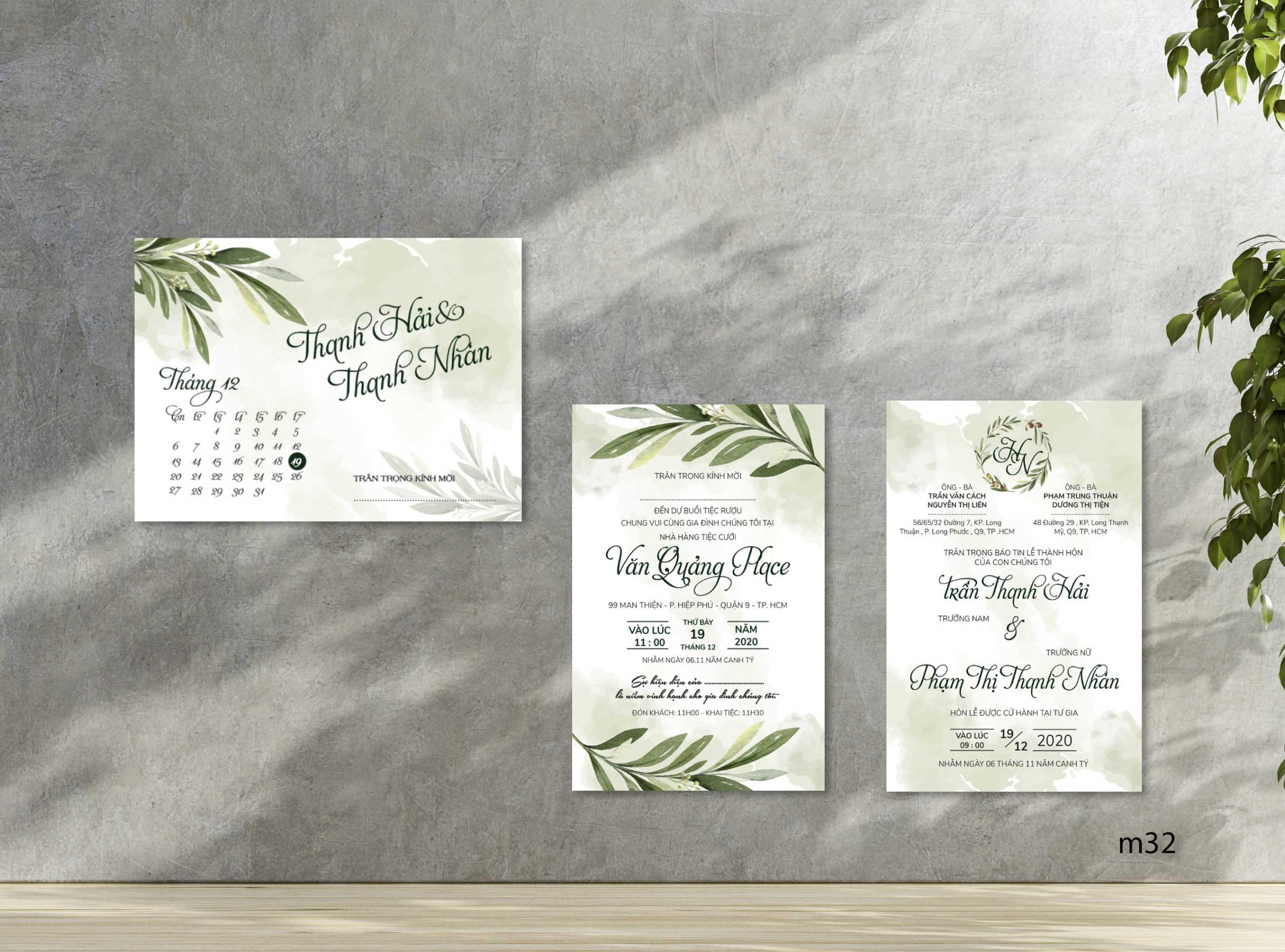 Save the date wedding invitation card mockup