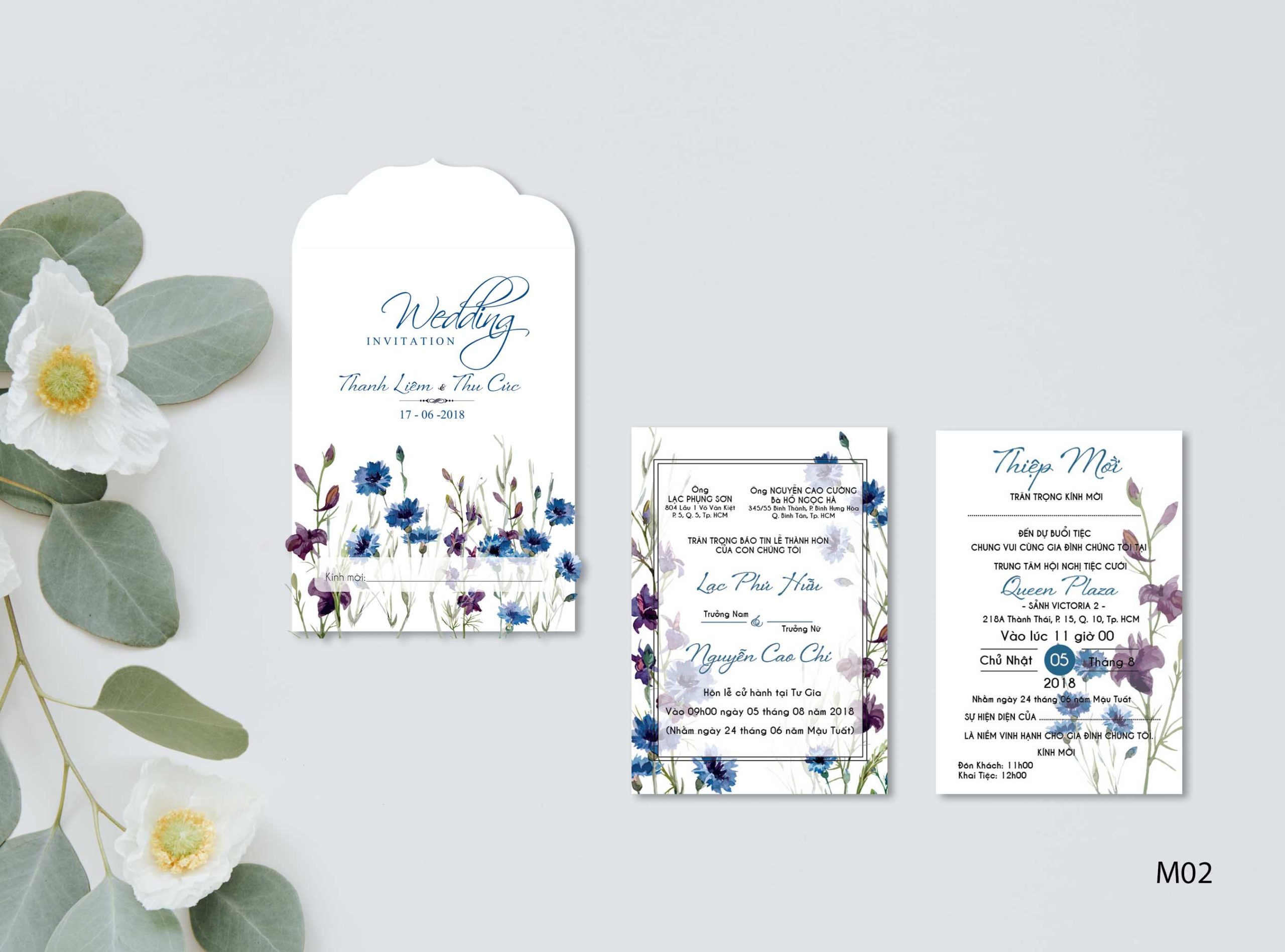 Save the date wedding invitation card mockup