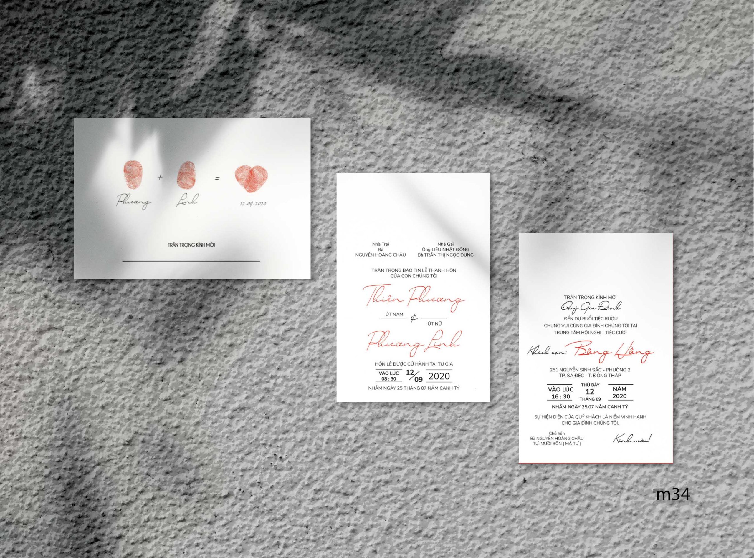 Save the date wedding invitation card mockup