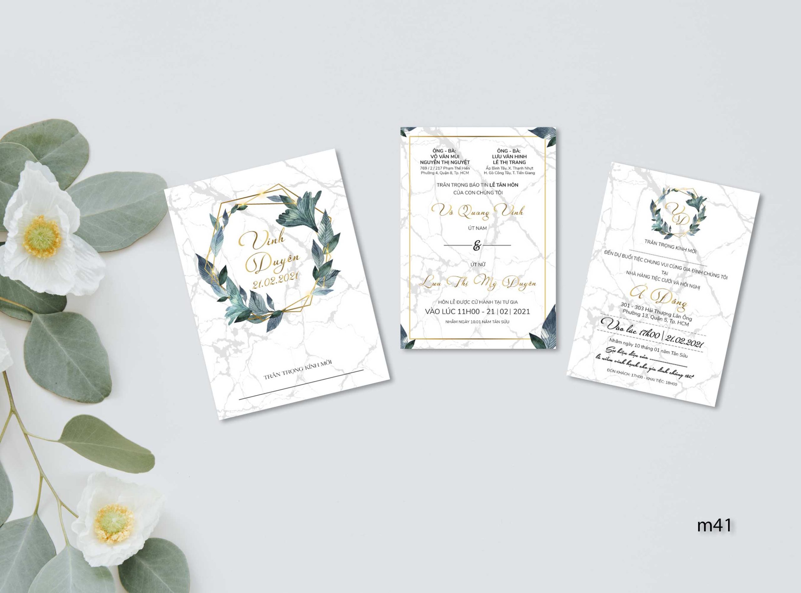 Save the date wedding invitation card mockup