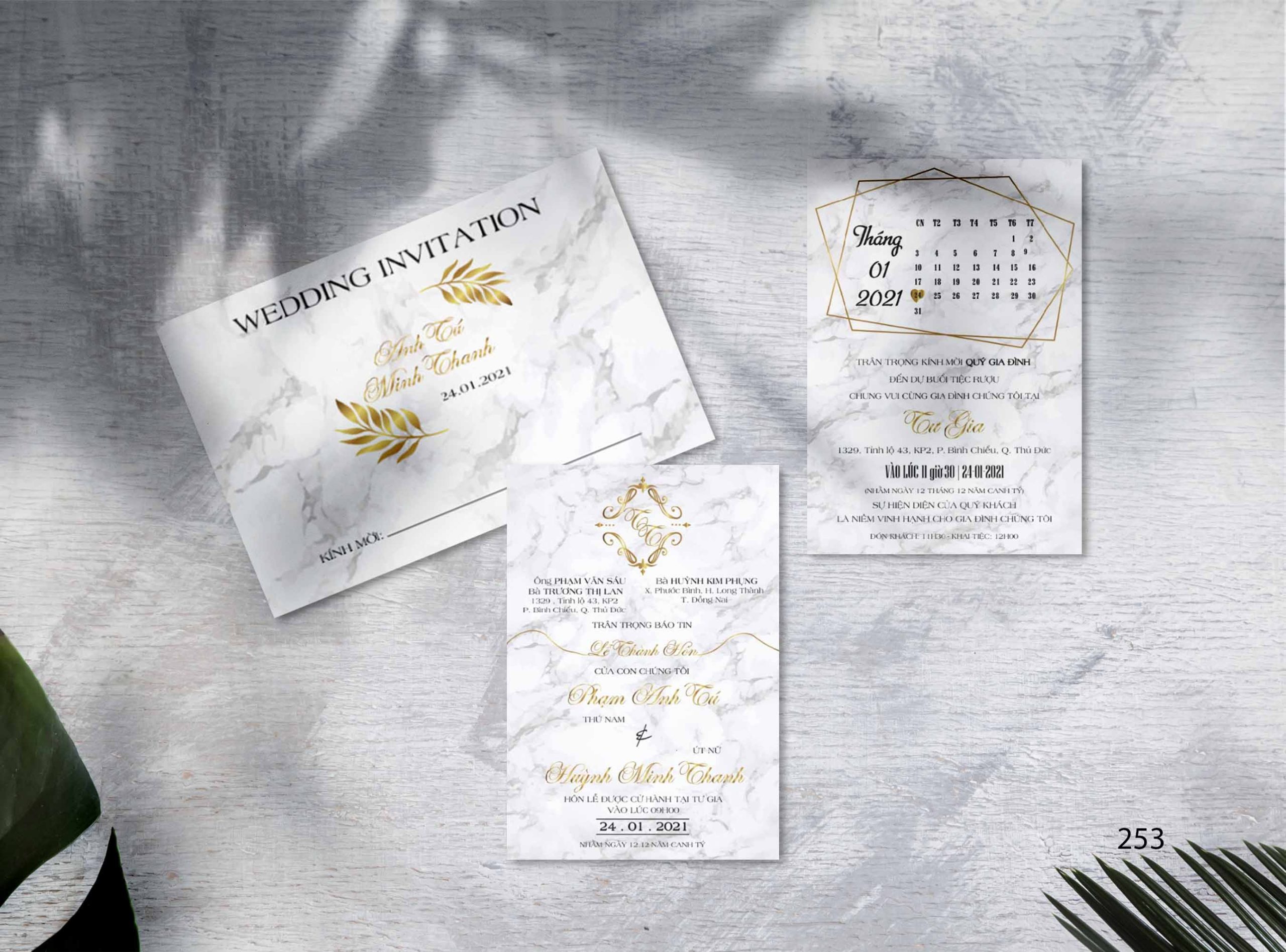 Save the date wedding invitation card mockup