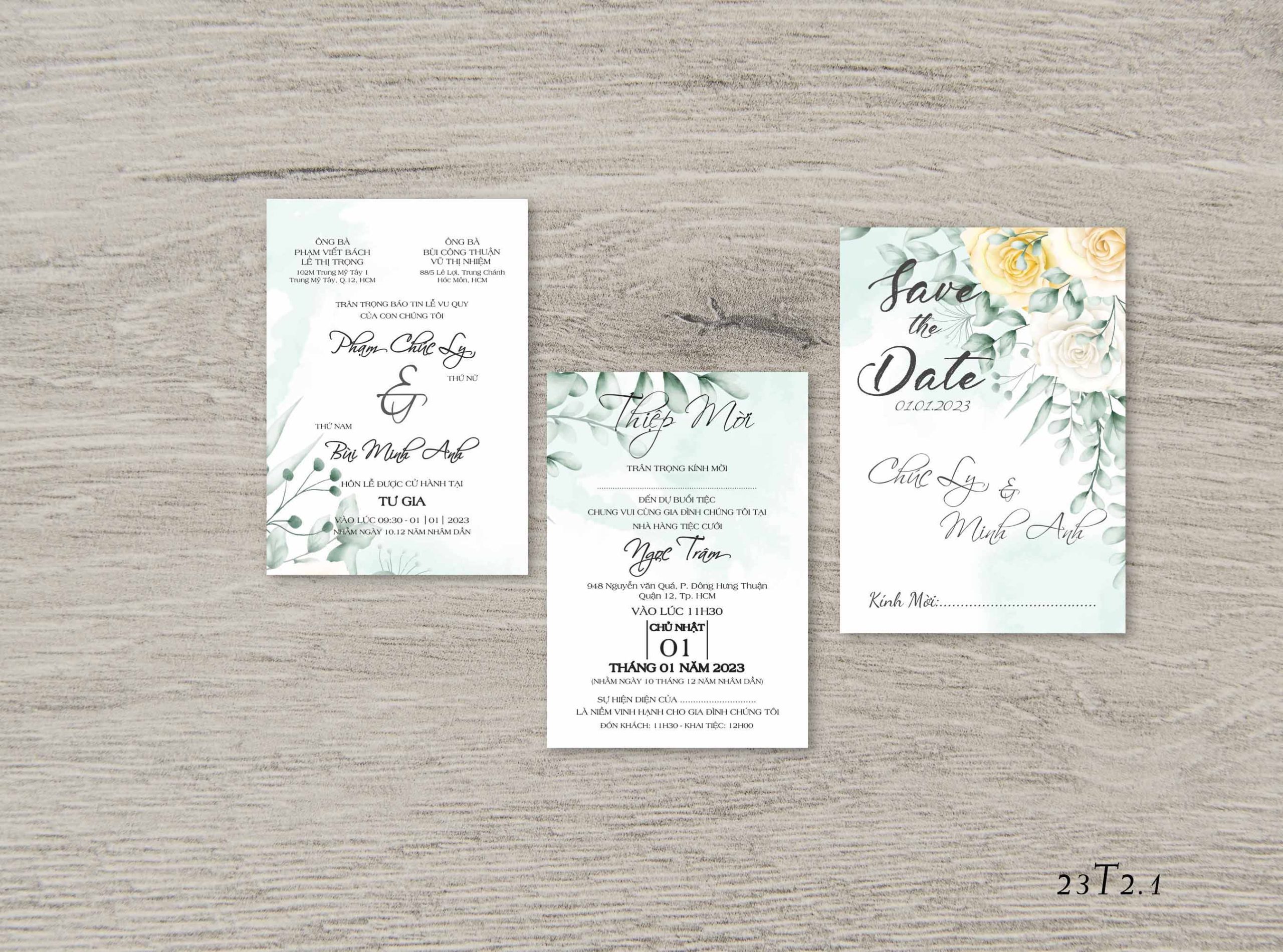 Save the date wedding invitation card mockup