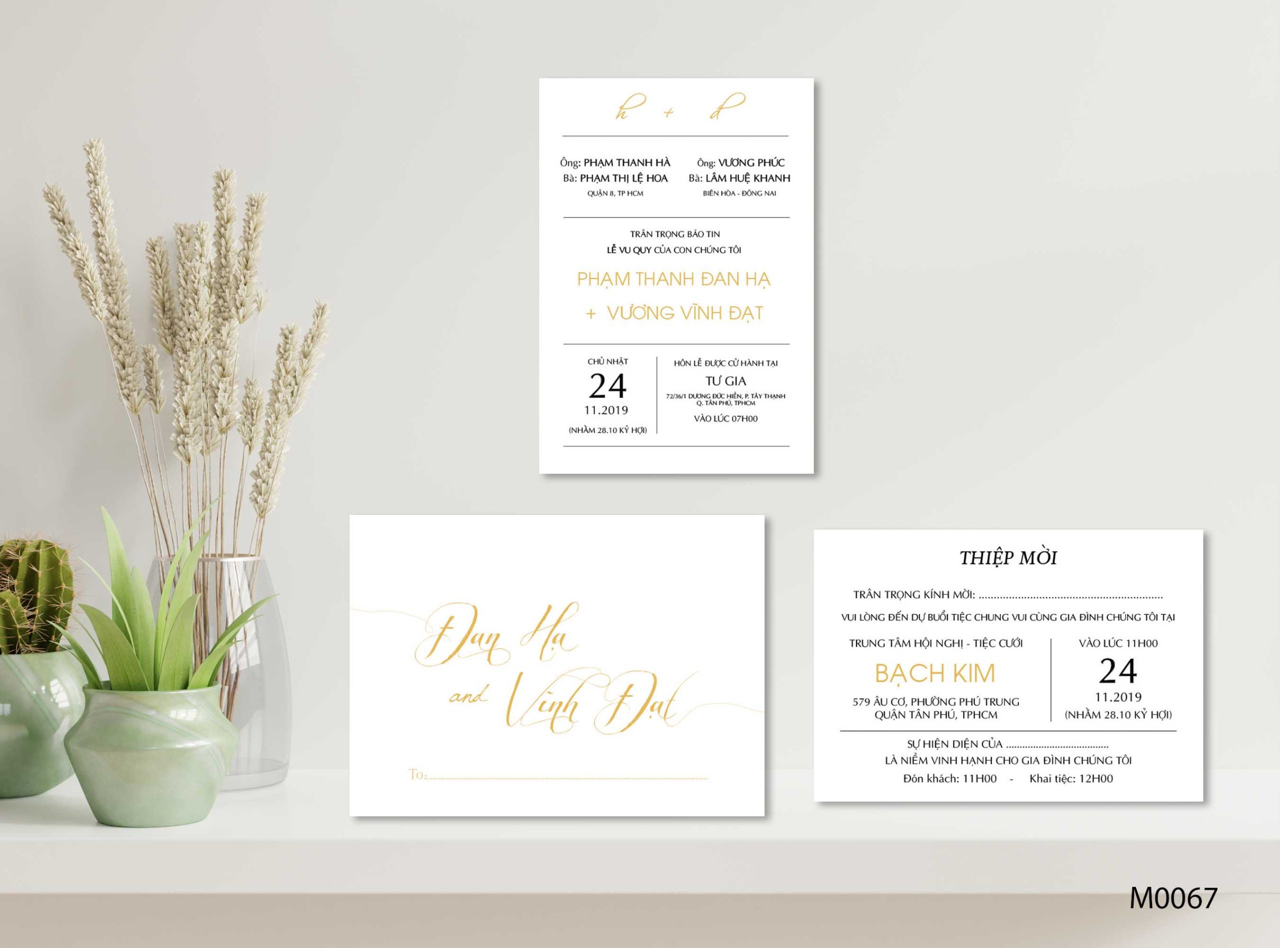 Save the date wedding invitation card mockup