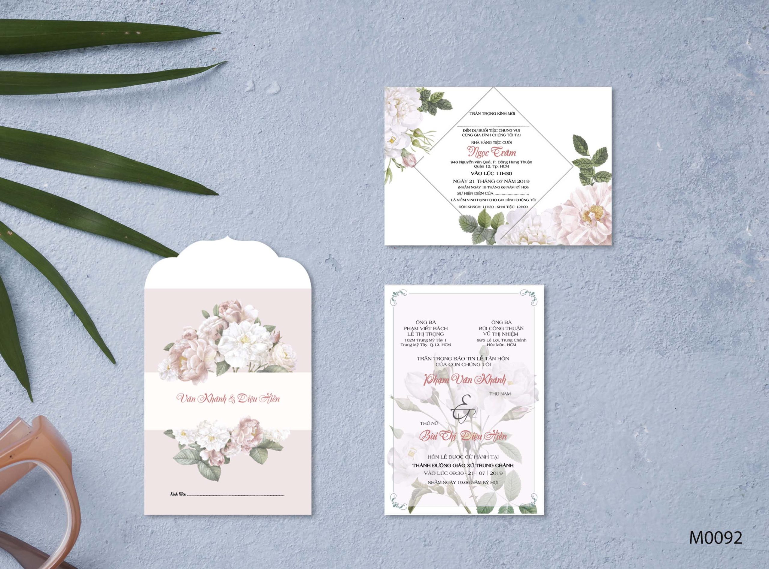 Save the date wedding invitation card mockup
