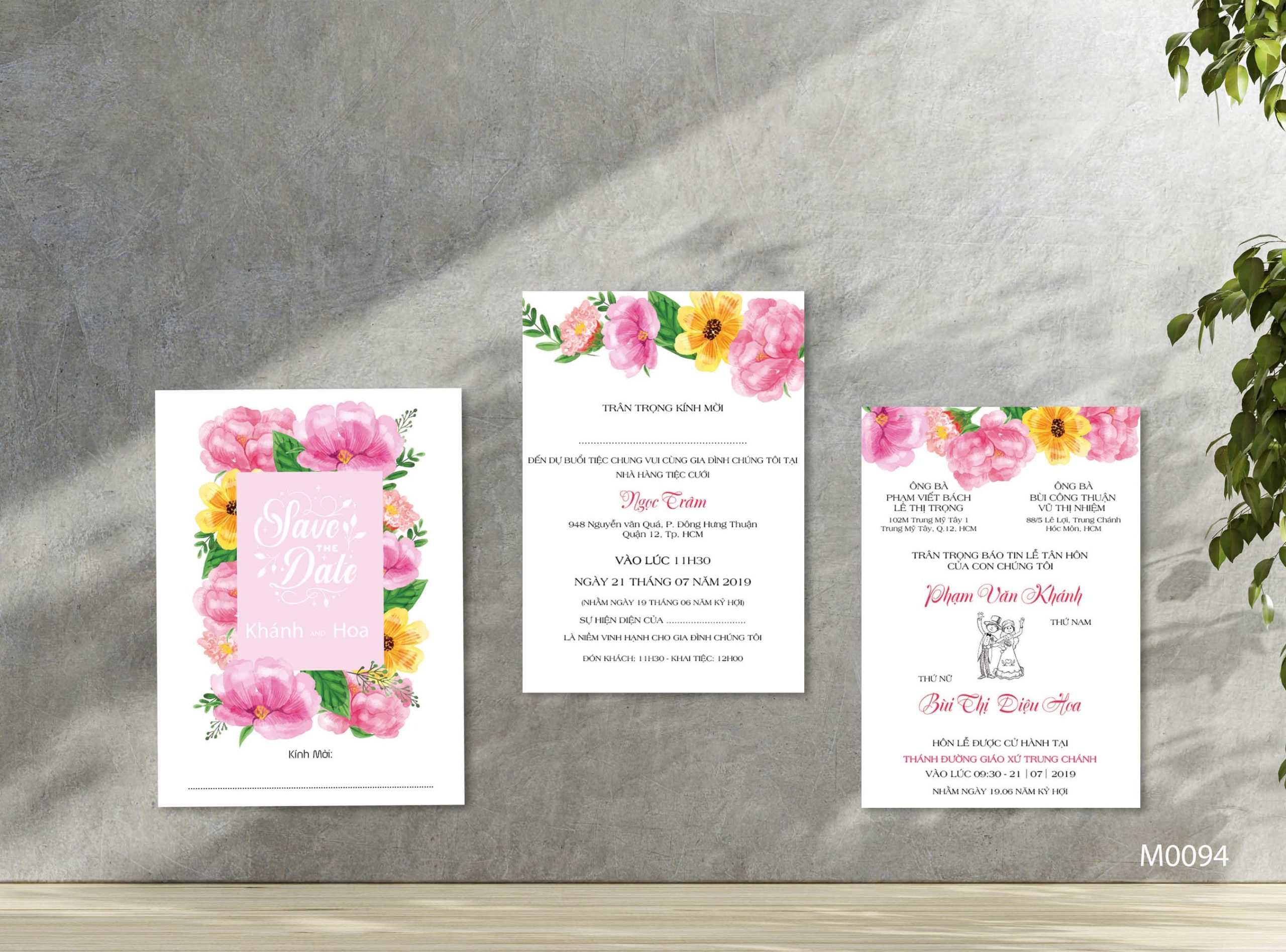 Save the date wedding invitation card mockup