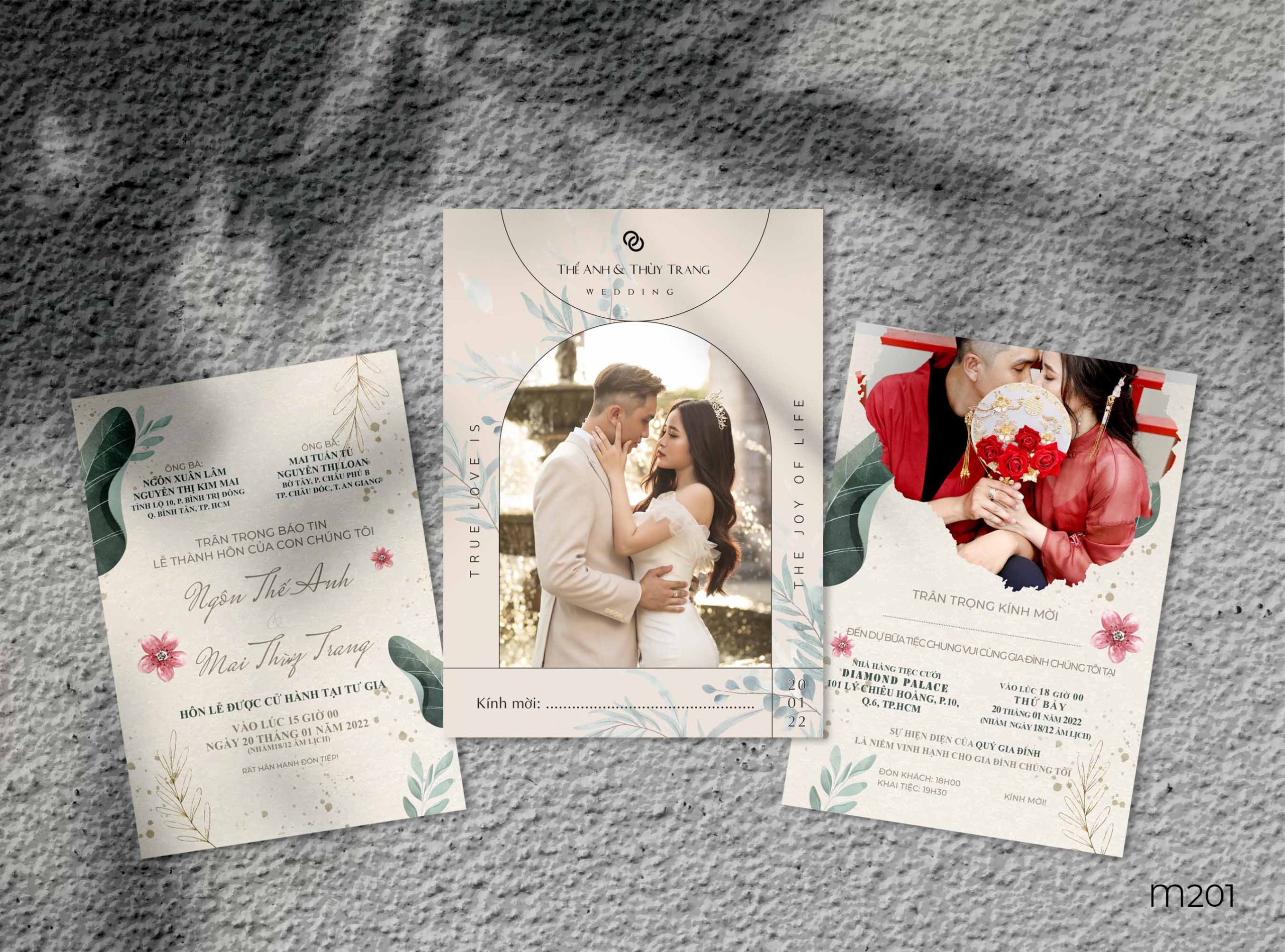 Save the date wedding invitation card mockup