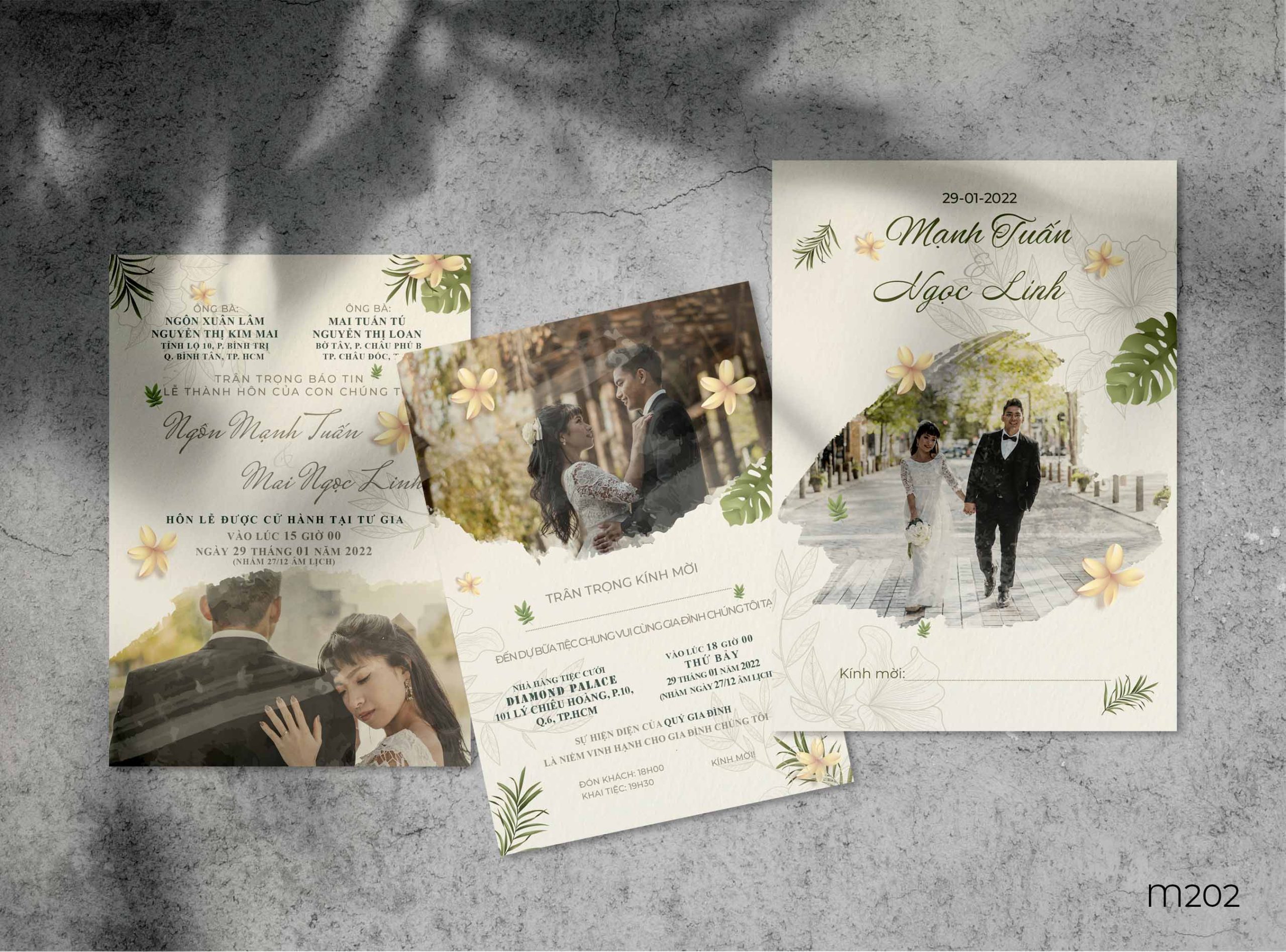 Save the date wedding invitation card mockup